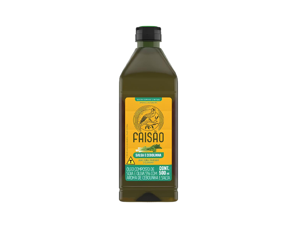 AZEITE COMPOSTO TEMPERO SALSA E CEBOLINHA FAISÃO 500 ML (CX 9 UN)